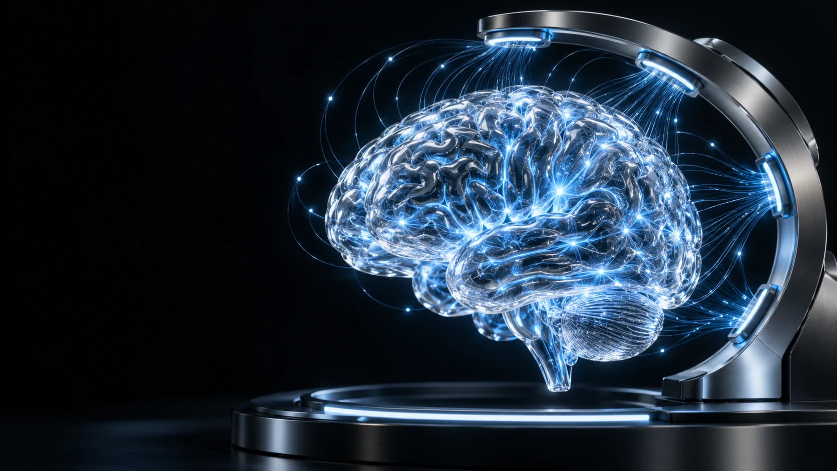 AI concept art of a neural interface research environment